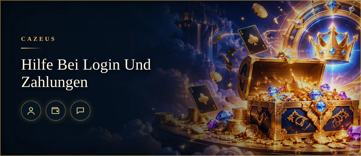Hilfe Bei Login Und Zahlungen - Cazeus Casino
