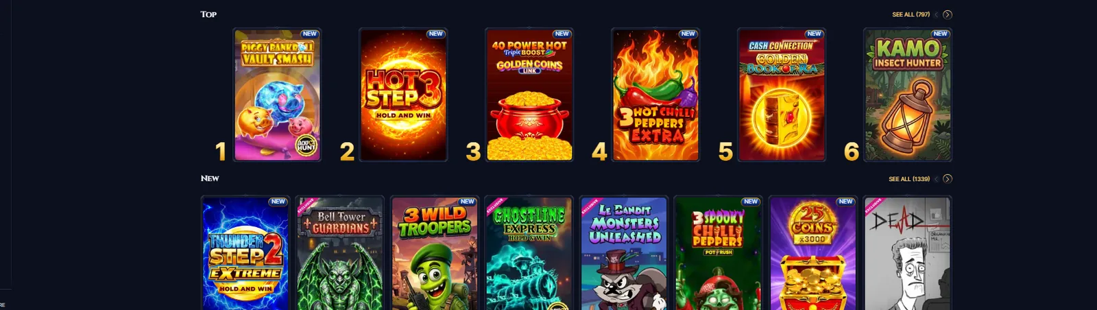 Top-Slot 1 bei Cazeus