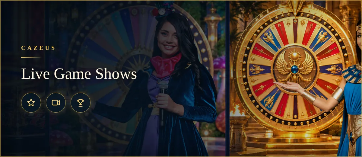 Live Game Shows - Cazeus Casino