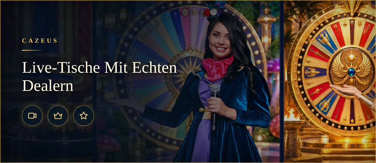 Live-Tische Mit Echten Dealern - Cazeus Casino